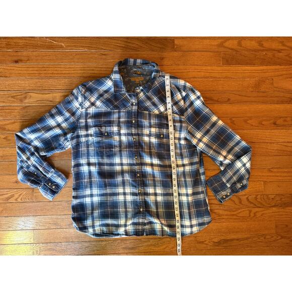 Jachs Girlfriend Flannel Button Down 2XL Pearl Snap - Picture 7 of 10